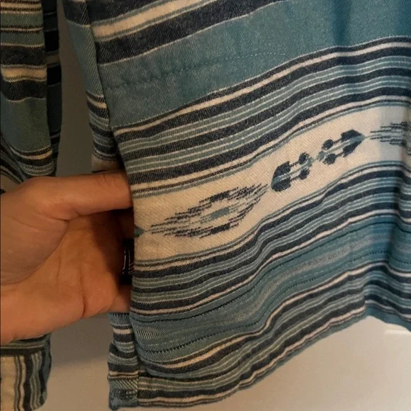 RARE Faherty Blue Striped Jacket - Picture 10 of 11